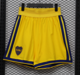 2026-27 Mens Boca Juniors Away Yellow Player Version Shorts Pants