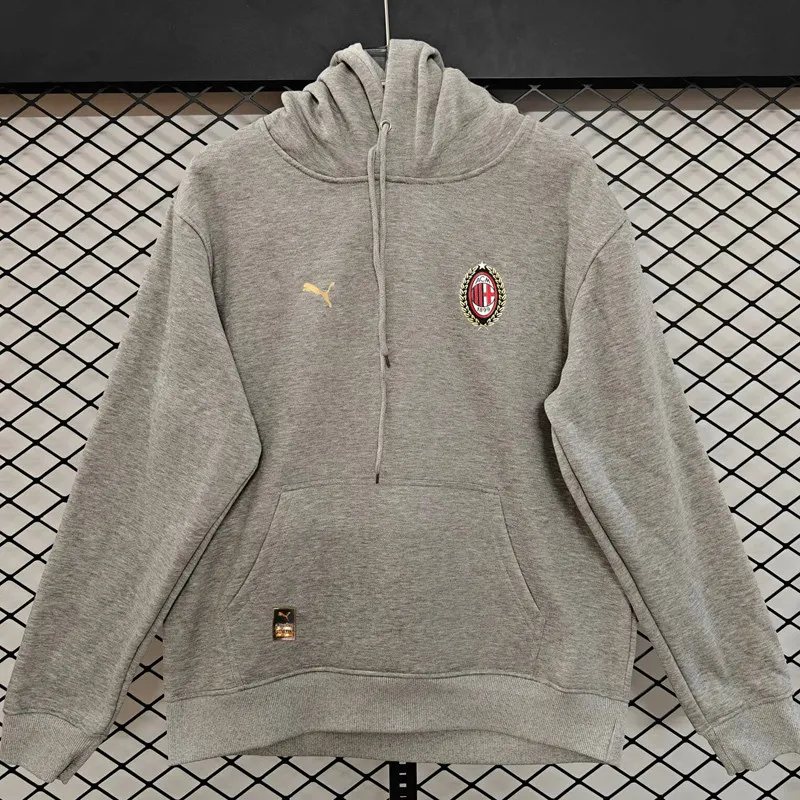 2026-27 Mens  AC Milan Grey Hoody 灰色(加绒)