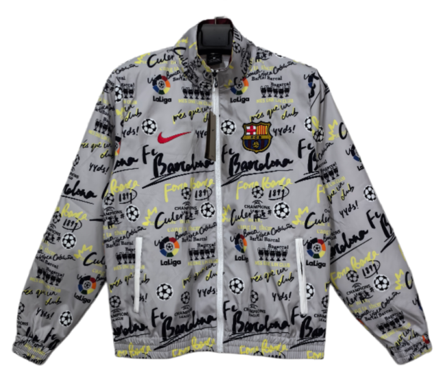 2023-24 Barcelona Grey Windbreaker