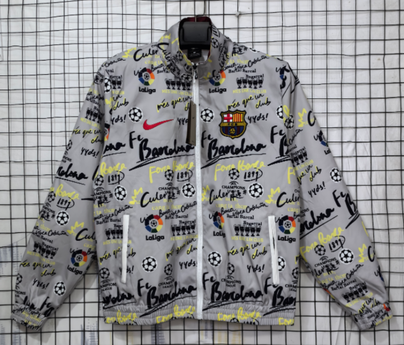 2023-24 Barcelona Grey Windbreaker
