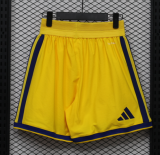 2026-27 Mens Boca Juniors Away Yellow Player Version Shorts Pants