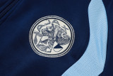 2026-27 Mens Ajax Deep Blue Long Pull Training Suit  A26084#