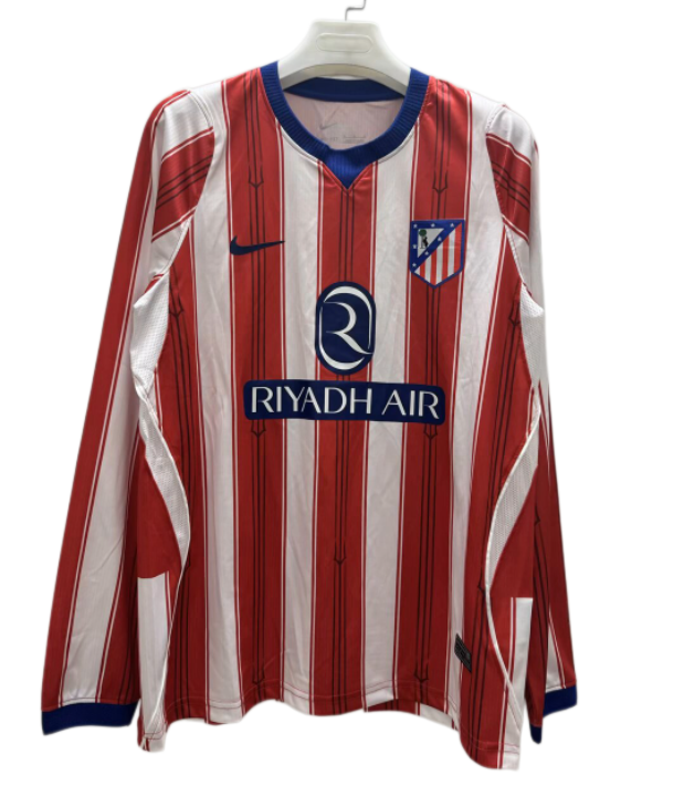 2026-27 Atletico Madrid Home Long sleeve Soccer Jersey