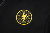 2026-27 Mens Chelsea Black Long Pull Training Suit  A26086#