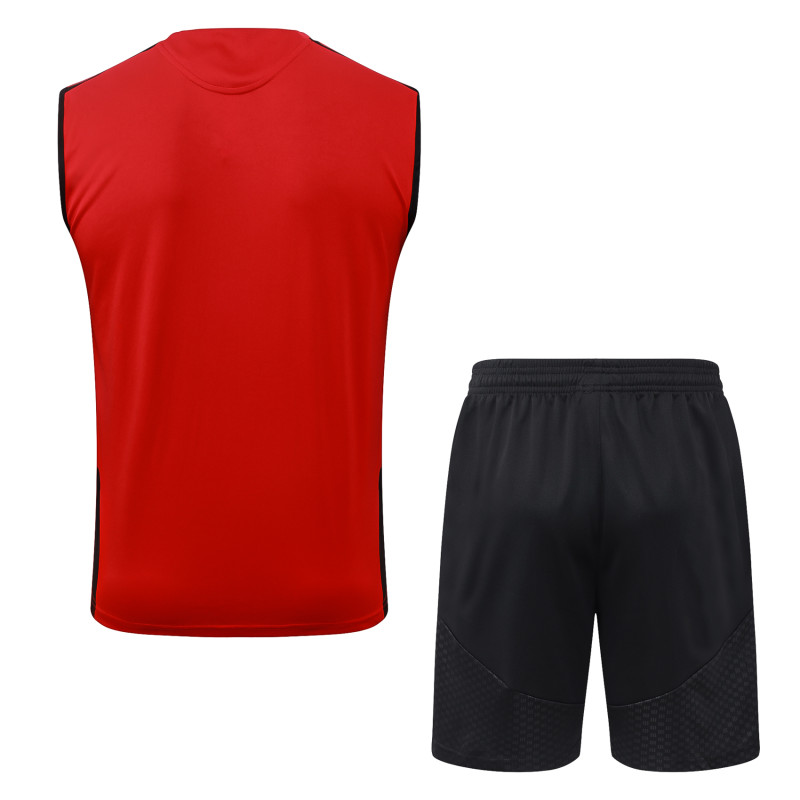2026-27 Manchester United Red Vest Training Short Suit  D26076#