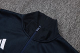2026-27 Mens Real Madrid Cyan Long Pull Training Suit  A26082#
