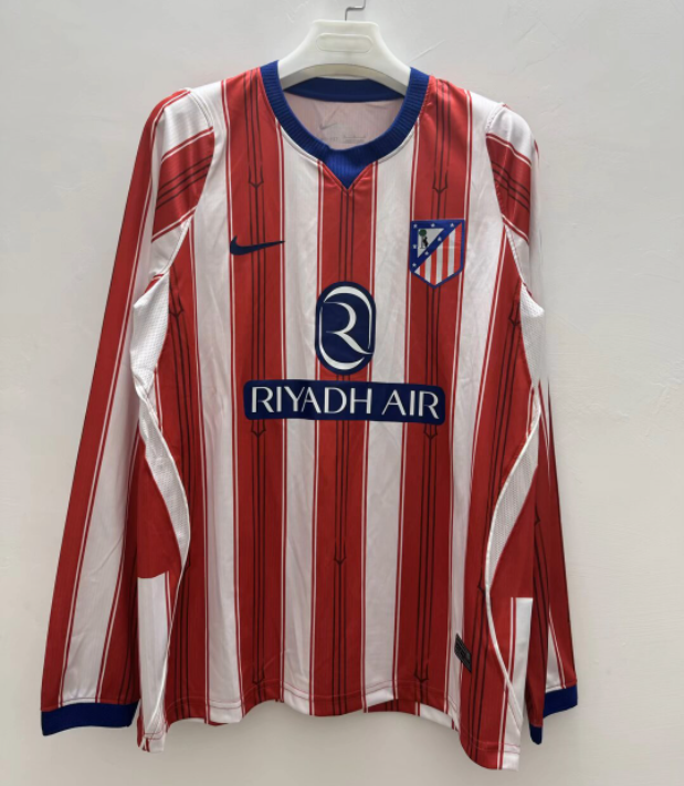 2026-27 Atletico Madrid Home Long sleeve Soccer Jersey