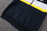 2026-27 Mens Real Madrid Cyan Long Pull Training Suit  A26082#