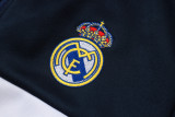 2026-27 Mens Real Madrid Cyan Long Pull Training Suit  A26082#