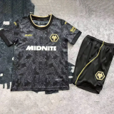 2026-27 Kids Wolves Third  Away Black Soccer Jersey