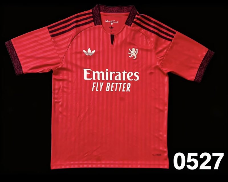 2026-27 Mens Aston Villa Red Retro Version Fans Soccer Jersey