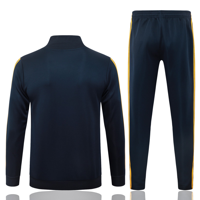 2026-27 Mens Real Madrid Cyan Long Pull Training Suit  A26082#