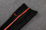 2026-27 Mens Netherlands Black Long Pull Training Suit  A26083#