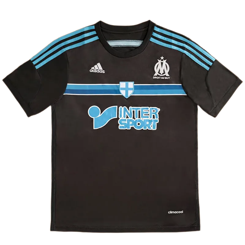 2014-2015 Marseille Third Away Black Retro Soccer Jersey