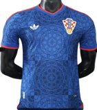 2026-27 Mens Croatia Away Deep Blue Player Version Soccer Jersey
