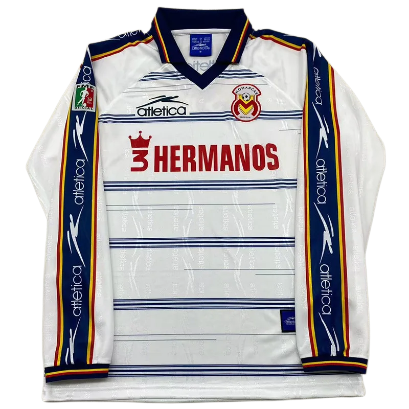 1999-00 Monarcas Morelia Away Long Sleeve Retro Soccer Jersey