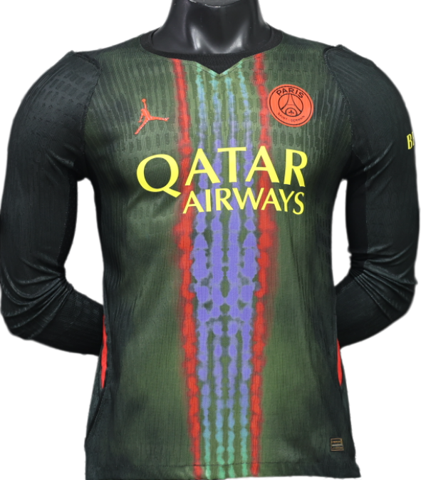 2026-27 Mens PSG Paris Third Away Long Sleeve Player Version Soccer Jersey