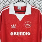 1977-1979 Mens Nurnberg FC Home Red Retro Soccer Jersey