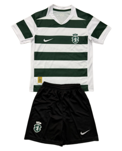2026-27 Kids Sporting Lisbon Home Green Soccer Jersey