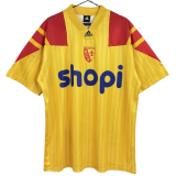 1993-1994 RC Lens Home Yellow Retro Soccer Jersey