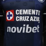 2026-27 Mens Cruz Azul Third Away Deep Blue Player soccer Jersey