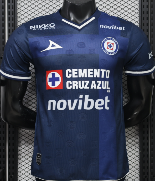 2026-27 Mens Cruz Azul Third Away Deep Blue Player soccer Jersey