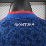 2026-27 Mens Croatia Away Deep Blue Player Version Soccer Jersey