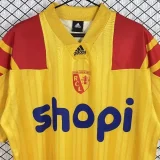 1993-1994 RC Lens Home Yellow Retro Soccer Jersey