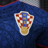2026-27 Mens Croatia Away Deep Blue Player Version Soccer Jersey