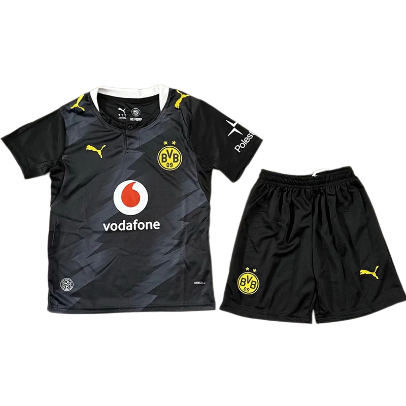 2026-27 Kids Borussia Dortmund Away Black Soccer Jersey