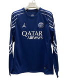 2026-27 Mens PSG Paris Pre-Match Blue Long Sleeve Soccer Jersey