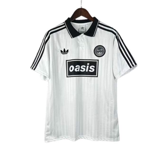 2025-26 Ad Oasis Joint Edition #25 White Black Polo Short Sleeve