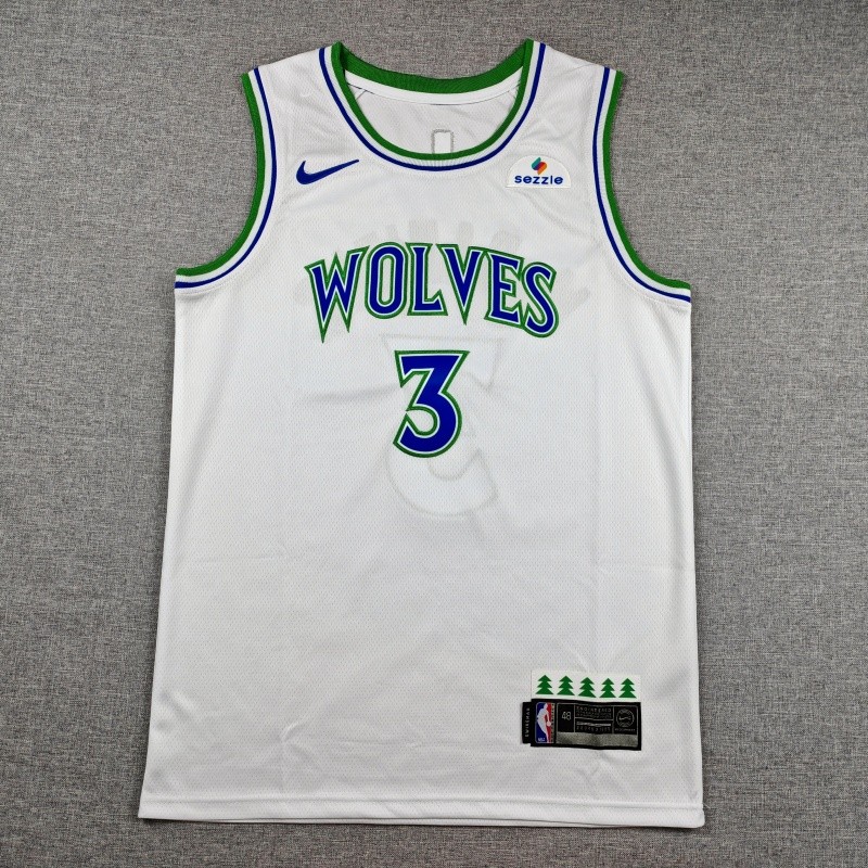 2027 TIMBERWOLVES MCDANIELS #3 White Top Quality Hot Pressing NBA Jersey
