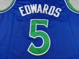 2027 TIMBERWOLVES EDWARDS #5 Blue Top Quality Hot Pressing NBA Jersey