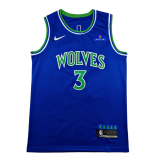 2027 TIMBERWOLVES MCDANIELS #3 Blue Top Quality Hot Pressing NBA Jersey