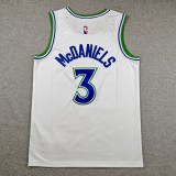 2027 TIMBERWOLVES MCDANIELS #3 White Top Quality Hot Pressing NBA Jersey