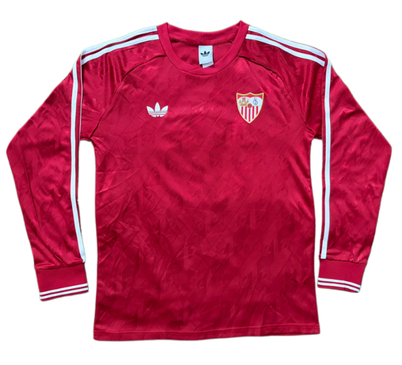 2026-27 Sevilla Red Retro Long Sleeve Soccer Jersey