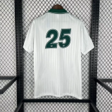 2025-26 Ad Oasis Joint Edition #25 White Green Polo Short Sleeve