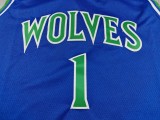 2027 TIMBERWOLVES BALL #1 Blue Top Quality Hot Pressing NBA Jersey
