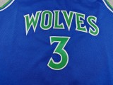 2027 TIMBERWOLVES MCDANIELS #3 Blue Top Quality Hot Pressing NBA Jersey