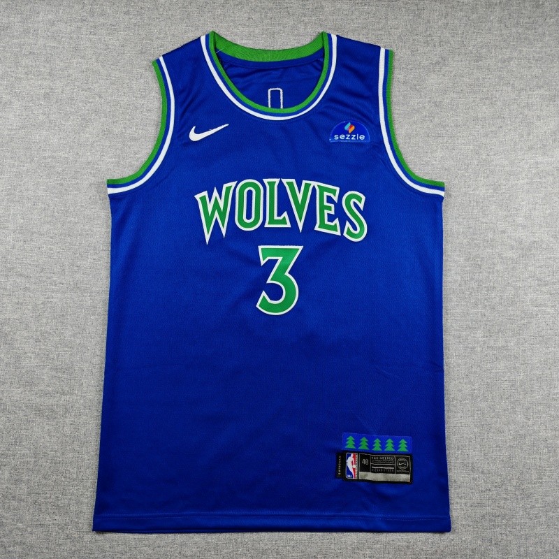 2027 TIMBERWOLVES MCDANIELS #3 Blue Top Quality Hot Pressing NBA Jersey