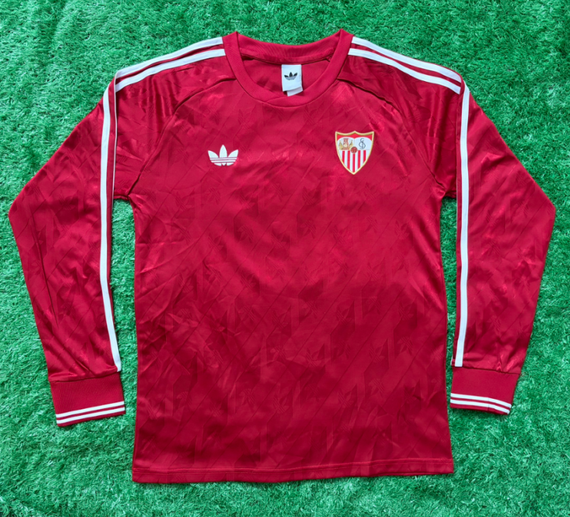 2026-27 Sevilla Red Retro Long Sleeve Soccer Jersey