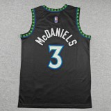 2027 TIMBERWOLVES MCDANIELS #3 Black Top Quality Hot Pressing NBA Jersey