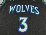 2027 TIMBERWOLVES MCDANIELS #3 Black Top Quality Hot Pressing NBA Jersey