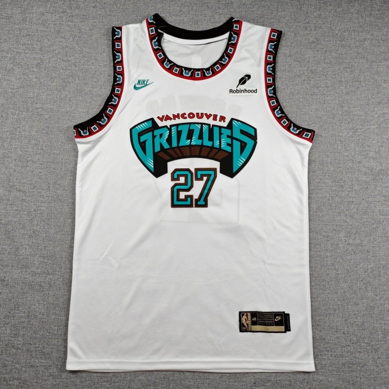 2024-25 Grizzlies BOOZER #27 White Top Quality Hot Pressing NBA Jersey