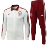 2026-27 Mens Spain Off White Long Pull Training Suit  A26084#