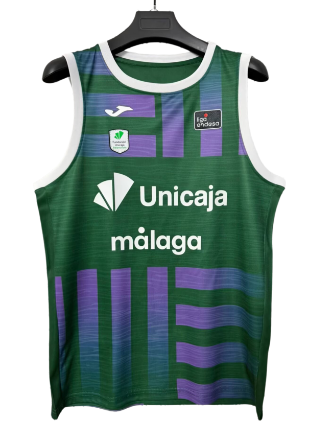 2026-27 Mens Malaga Green Vest Basketball Jersey