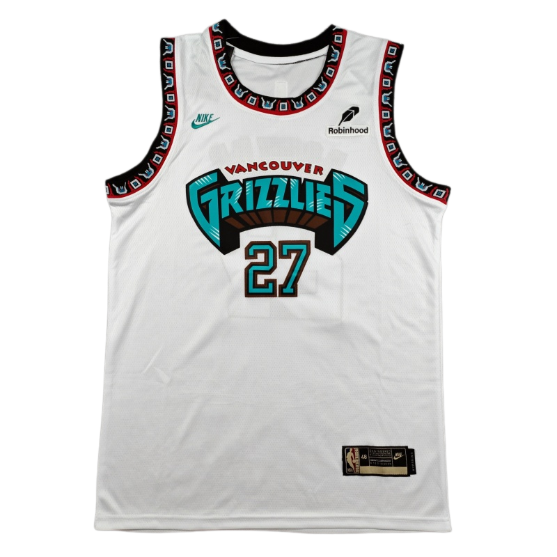 2024-25 Grizzlies BOOZER #27 White Top Quality Hot Pressing NBA Jersey