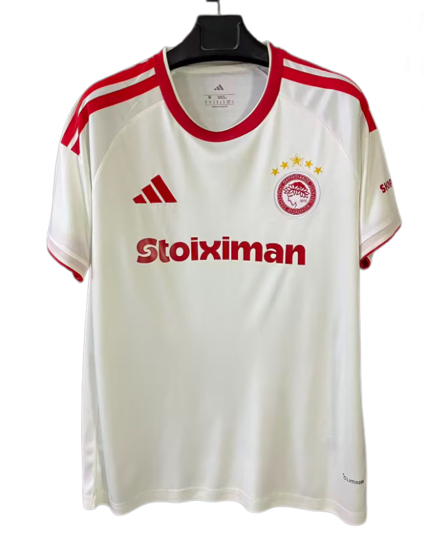 2026-27 Mens Olympiacos F.C Away White Soccer Jersey