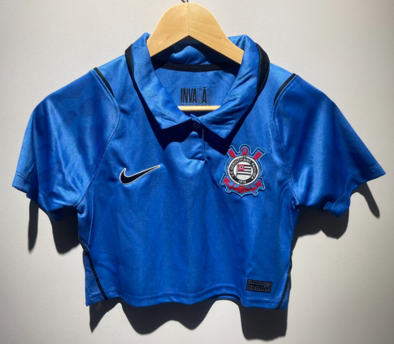 2026-27 Women Corinthians Third Away Blue Cheerleader Shirt
